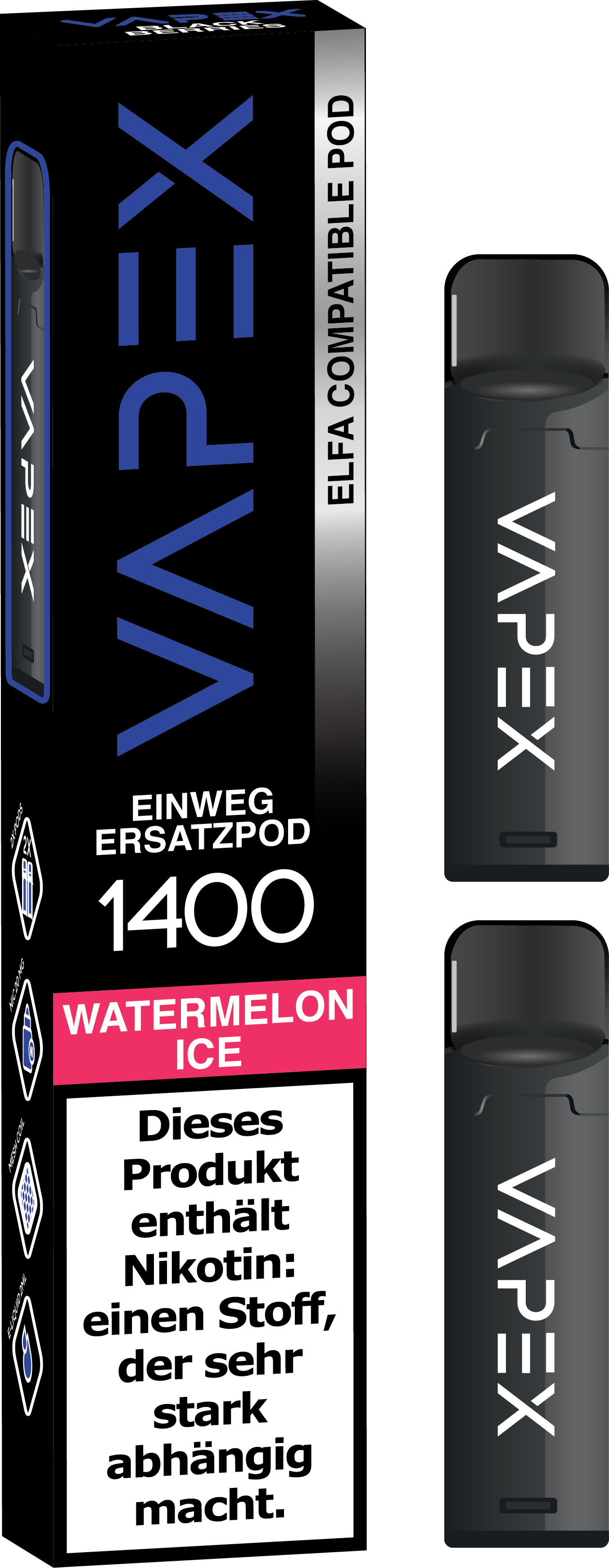 VapeX Watermelon Ice 2er-Pack