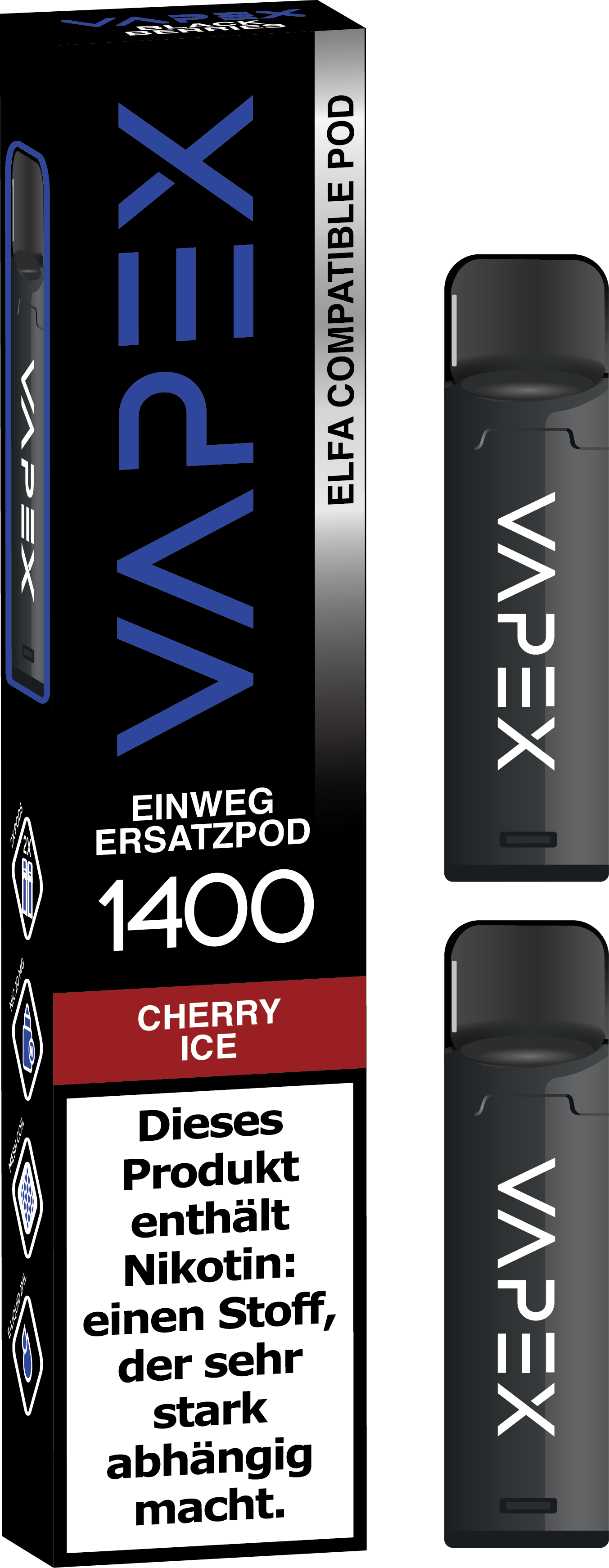 VapeX Cherry Ice 2er-Pack