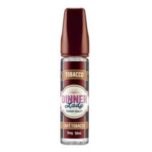 Dinner Lady Tobacco - Cafe Tobacco 0mg 50ml Shortfill