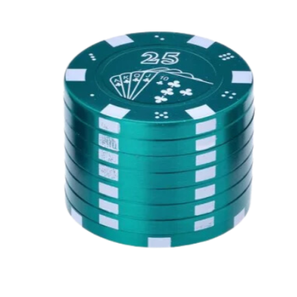 Champ High - Grinder Poker Chips - 42mm - 3 Layers Green