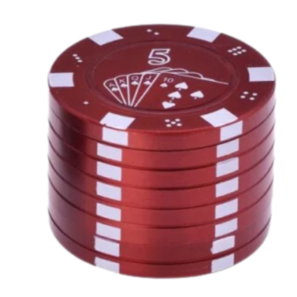 Champ High - Grinder Poker Chips - 42mm - 3 Layers Red