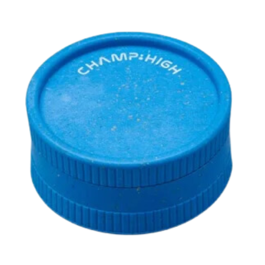 Champ High - Hemp Plastic Grinder - 42mm - 2 Layers Blue