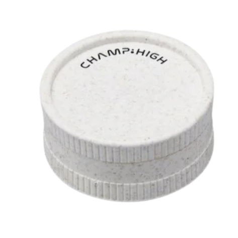 Champ High - Hemp Plastic Grinder - 42mm - 2 Layers White