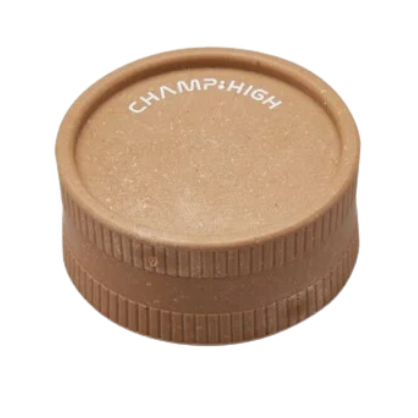 Champ High - Hemp Plastic Grinder - 42mm - 2 Layers Brown