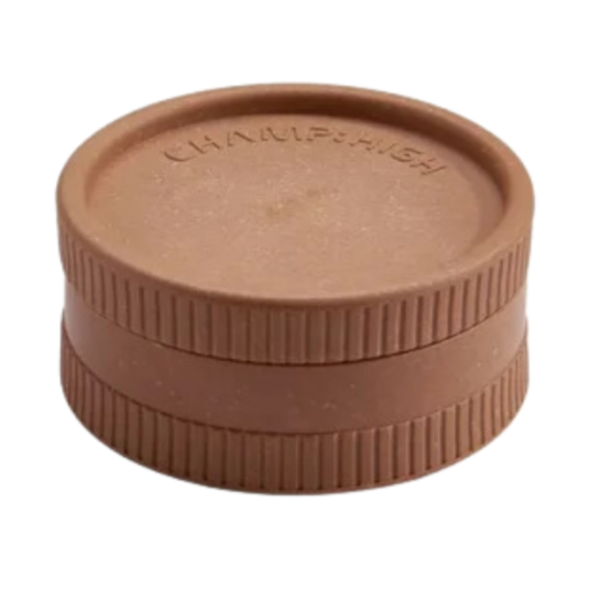 Champ High - Hemp Plastic Grinder - 55mm - 2 Layers Brown