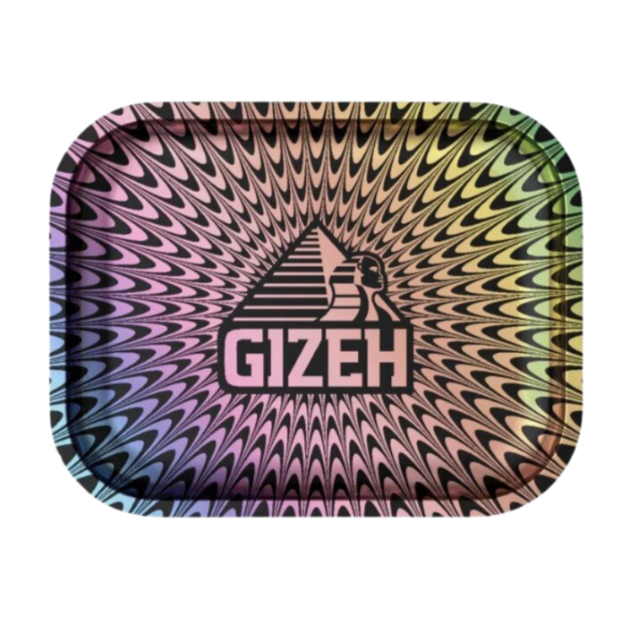 GIZEH - Rolling Tray - 18 x 14cm - Trippy colored - Small