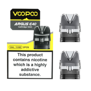 VOOPOO Argus E40 Replacement Pod Cartridge (2pcs/pack) - 0.6Ohm