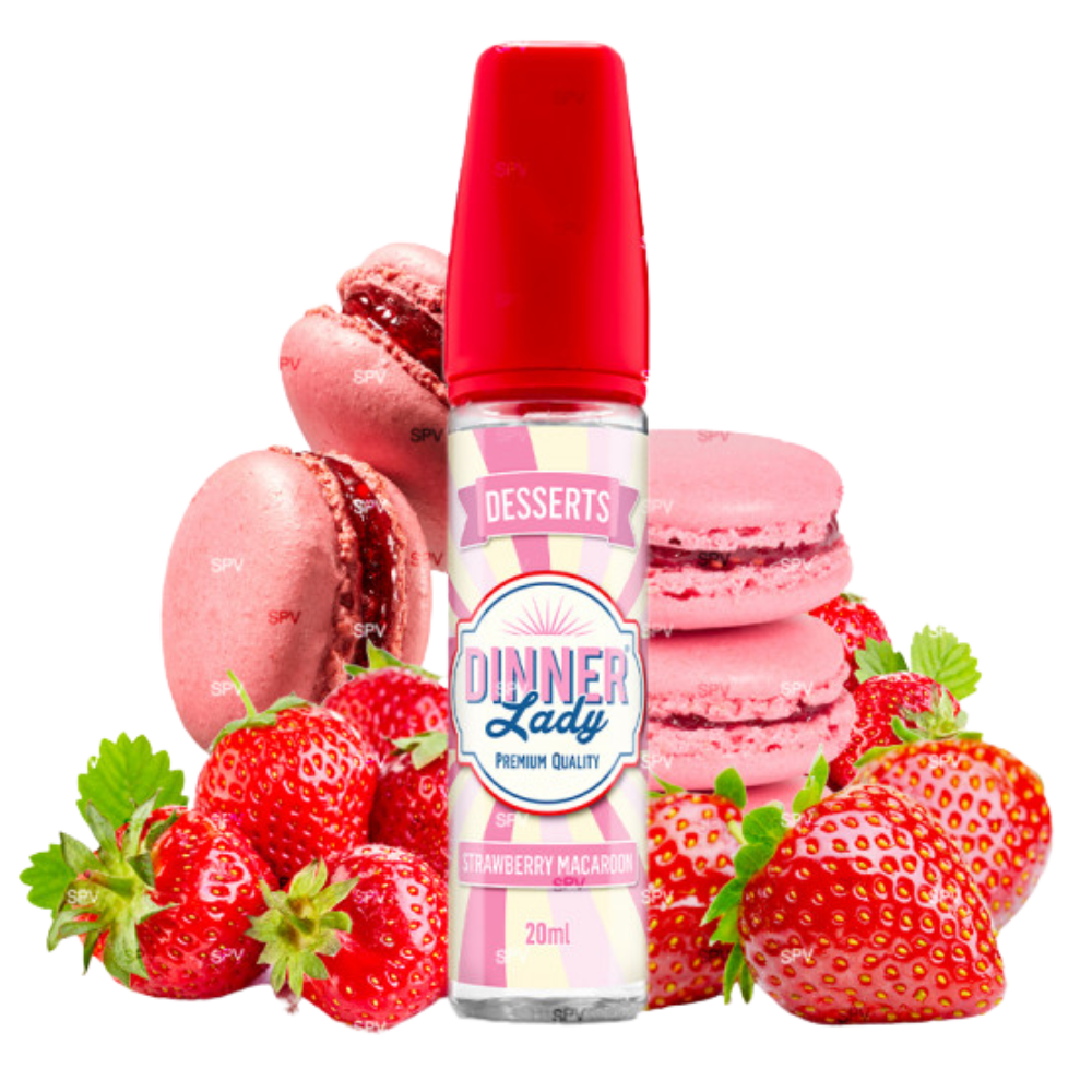 Dinner Lady Desserts Strawberry Macaroon Longfill 20 ml in 60 ml