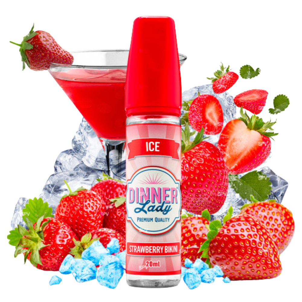 Dinner Lady Ice Strawberry Bikini Longfill 20 ml in 60 ml