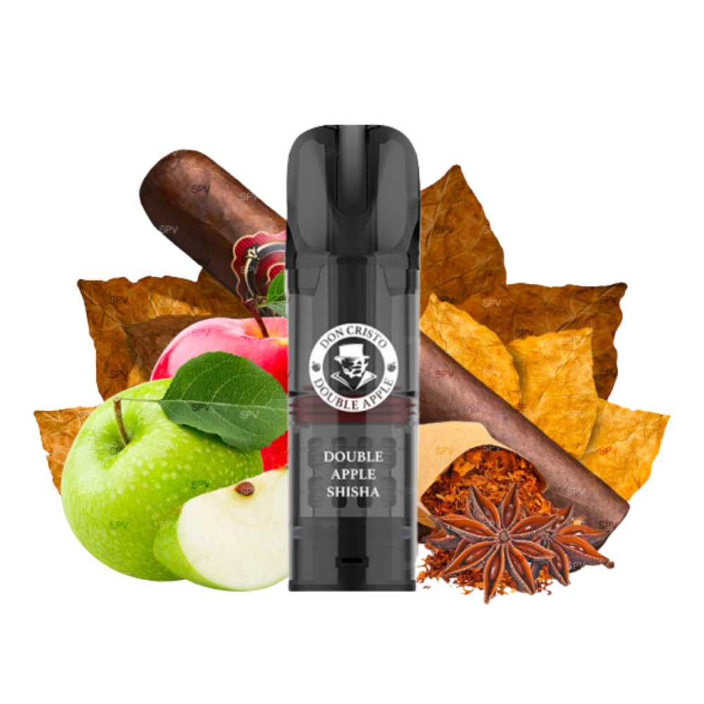 Kartuschen Don Cristo Double Apple Shisha - PGVG Labs | 2er Pack 20mg